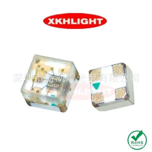 LED贴片灯珠1010幻彩红蓝绿1010RGB幻彩WS2812幻彩0402RGB控制IC