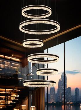 意式轻奢高级感客厅吊灯现代简约大厅主灯新款灯具全屋套餐