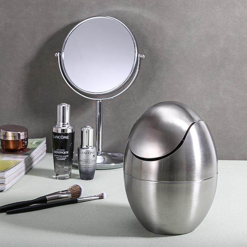 不锈钢家用高颜值垃圾桶带盖蛋形收纳桶桌面翻盖垃圾轻奢纸篓,畜牧/养殖物资,畜牧/养殖器械,淘宝优惠券,粉丝福利购,淘宝优惠卷