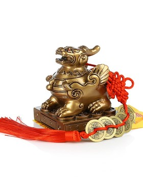 貔貅摆件一对 客厅店铺家居办公室桌装饰皮丘家用开业礼品