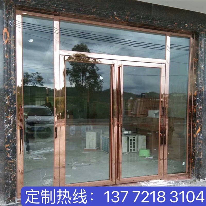 西安玻璃门 地弹门商铺门 有框地弹门无框玻璃门玻璃办公隔断定做