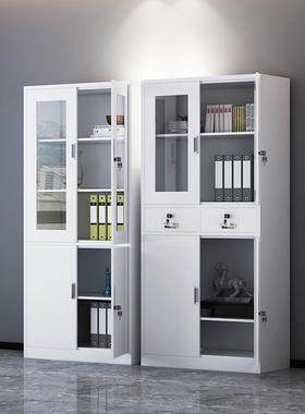 文件柜铁皮柜办公柜室料档资凭证案柜矮铁柜员工带锁LZ-63662更衣