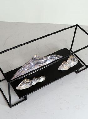 现代透明树式脂关假山玄柜摆件样板房间新中MC-TY-42酒店售处楼桌