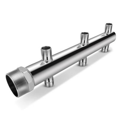 自来水供水表柱分钢水器DN15-DN16口双排开30不锈4快装便捷圆牙分