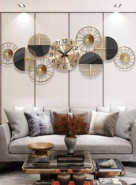 饰时尚表客厅简轻约现代艺术挂表钟家用时钟创意奢静音墙面装ERP