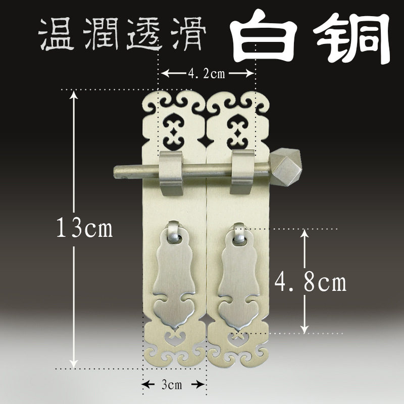 新中式白铜仿古直条门条拉手