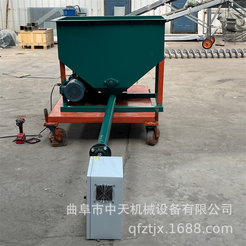 玻璃纤维粉螺旋喂料机 烧烤粉加大料斗喂料机 木薯粉投加机kxxx