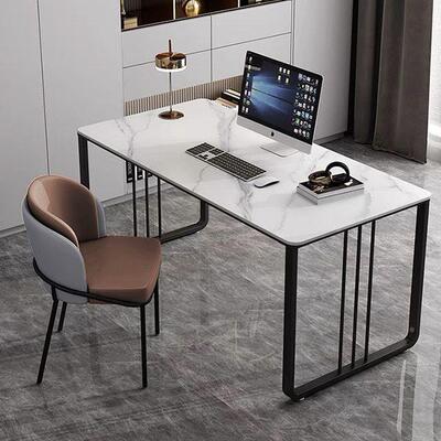 轻奢岩厅板sxs5799T书桌现代简约客户小型脑桌办公桌家电用写字台