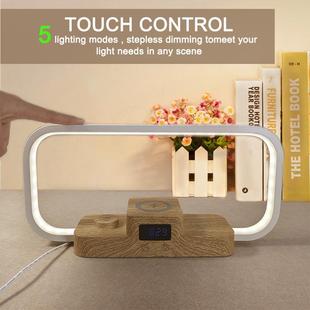 眼亚马逊新款迷你台30828灯护手机10W无线充电起夜头防木质床小夜