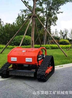 遥控草坪碎式草式机遥控割草机履型带NQH除草机小履带式割草机