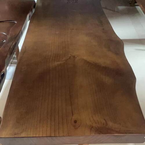 木实板松木见详情整张原木不规则自然边整板吧台大会板桌议茶桌面
