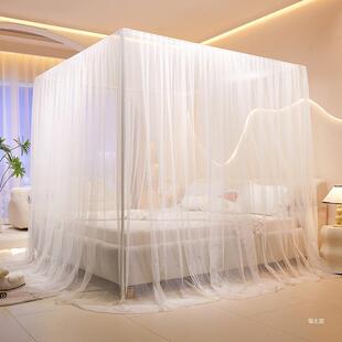 新款公主风落地门蚊帐家用开老式床防蚊三RSDLZZOW加幔密纱帐加粗