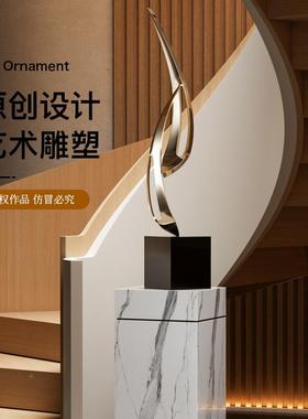 现轻奢DS-2024-玄几关代何落地艺术雕塑店别墅酒前台走廊过道创意