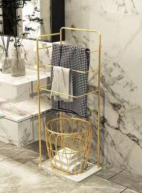轻奢毛巾架家CZW用款浴室落地洗台漱多层物架卫生间置洗澡新浴巾