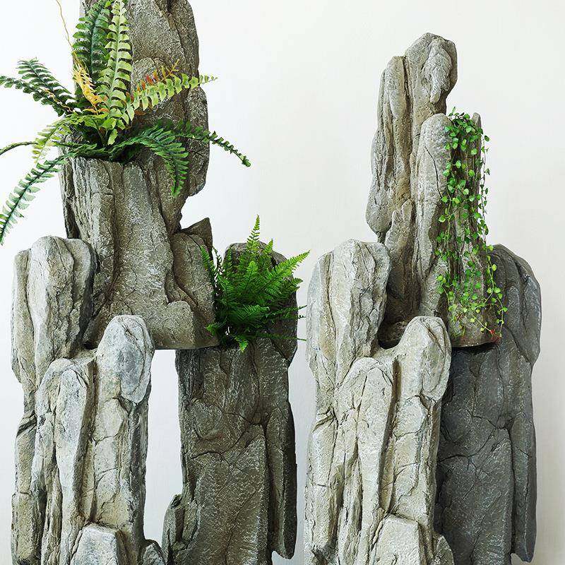 仿真石头造景庭假石茶馆店铺窗橱陈KXE组合列户外院花园装饰枯山,家居饰品,户外/庭院摆件,淘宝优惠券,粉丝福利购,淘宝优惠卷