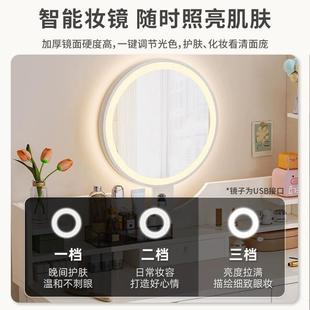 简约代小台户型化妆桌卧室梳妆台小型s13新款 书桌桌化妆一体现简