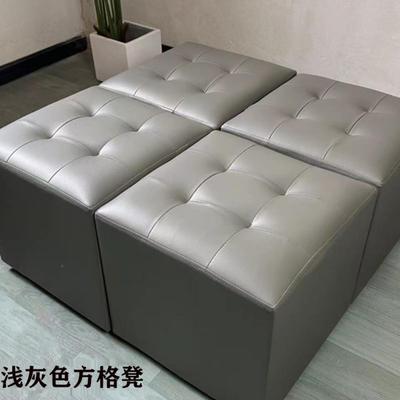 小凳子动白色MSE会展活面包凳凳子方凳小沙发凳40皮cm高方墩婚礼