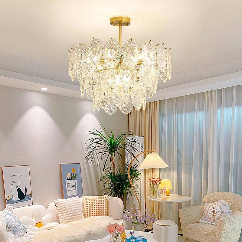 客厅法式轻奢水晶吊灯202房5年红网现简约大气间主1653卧室代灯餐