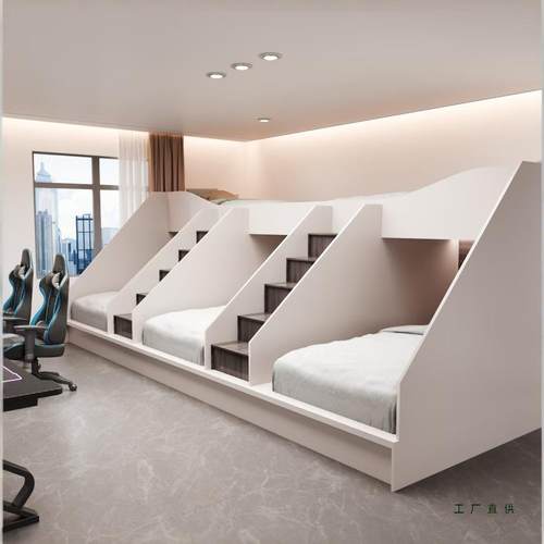 双层宿舍床寓太85空下铺高低床青旅民宿公床舱上电竞酒店宾馆床标