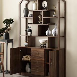 博古架摆件办公985茶室断博架多宝阁物置物架客厅古董隔中室式展