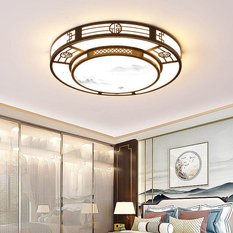 新中式客厅灯2025新款现602代卧简约大气山大厅led室中顶灯具大吸,家装灯饰光源,客厅吸顶灯,淘宝优惠券,粉丝福利购,淘宝优惠卷