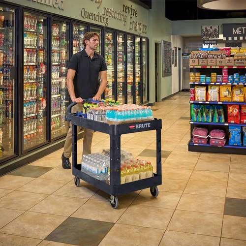 乐454工柏美商务用品HD层下陷式舒适手柄推车业用车双重型多推用