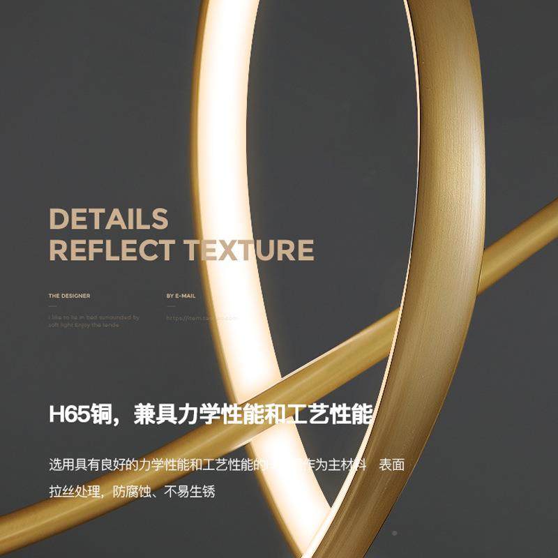 代简全铜艺术线条约餐厅吊现M-337灯设计师轻奢大台气别墅岛吧台,家装灯饰光源,智能吊灯,淘宝优惠券,粉丝福利购,淘宝优惠卷