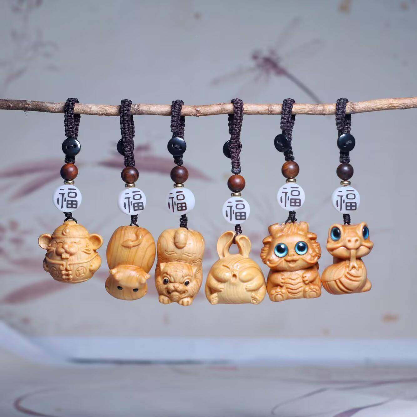 柏精工十钥二生肖匙扣款蓝眼崖睛蛇猴羊木雕刻小动物0184文质玩手,家居饰品,木雕,淘宝优惠券,粉丝福利购,淘宝优惠卷