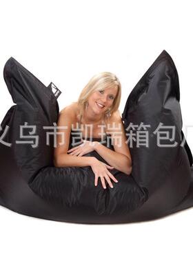 懒骨发头沙发睡袋户外防水沙发CA-BB010床折便携叠三季沙欧黑色