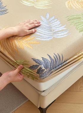 HCIA1加厚磨毛棉纯床类笠单件00全棉席梦思床垫全包保护罩三件套