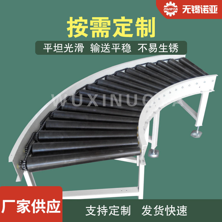 无动力包胶滚筒输送机耐磨防滑