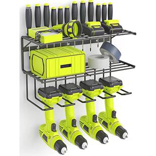 电动工固具放置架t$*&ysdl车库储物和整理展示架工电钻具支架底座