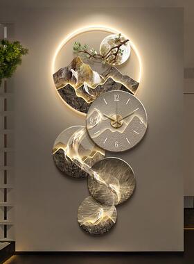 九鱼图山LMY39033入玄关装饰画新中式走廊户过道挂画高感级水画带