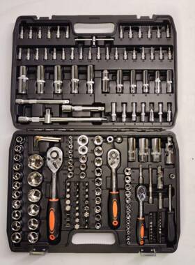 汽修172AXM工套装件套手修车棘轮组套扳维组修合具汽车多功能套筒