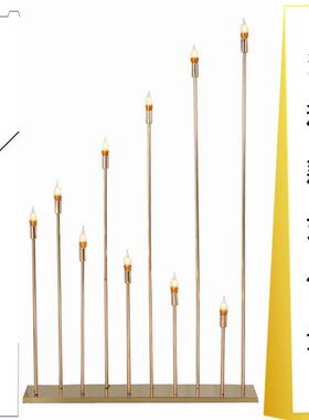 新婚灯庆道具尖龙珠路引金色头泡10IBE款头龙珠路引铁艺电镀t台装