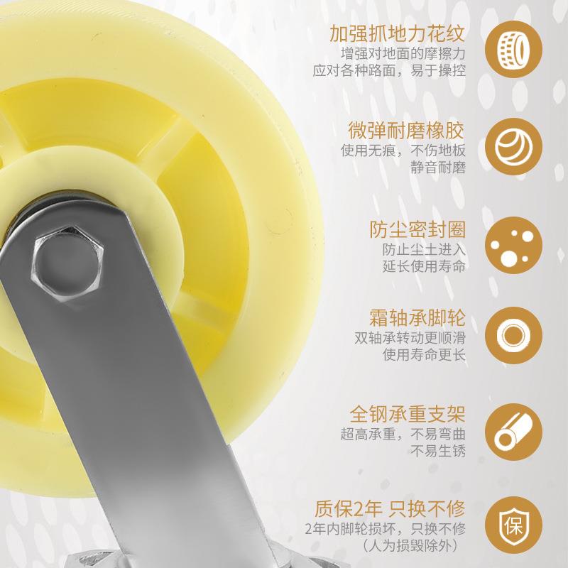 厂家供重折叠耐直货用重型方管静音平板车高载STC003加厚钢管拉手