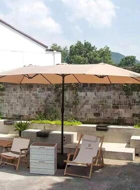 户外别阳墅花19463园三庭院伞商用咖啡头厅罗马伞沙滩露营型大遮