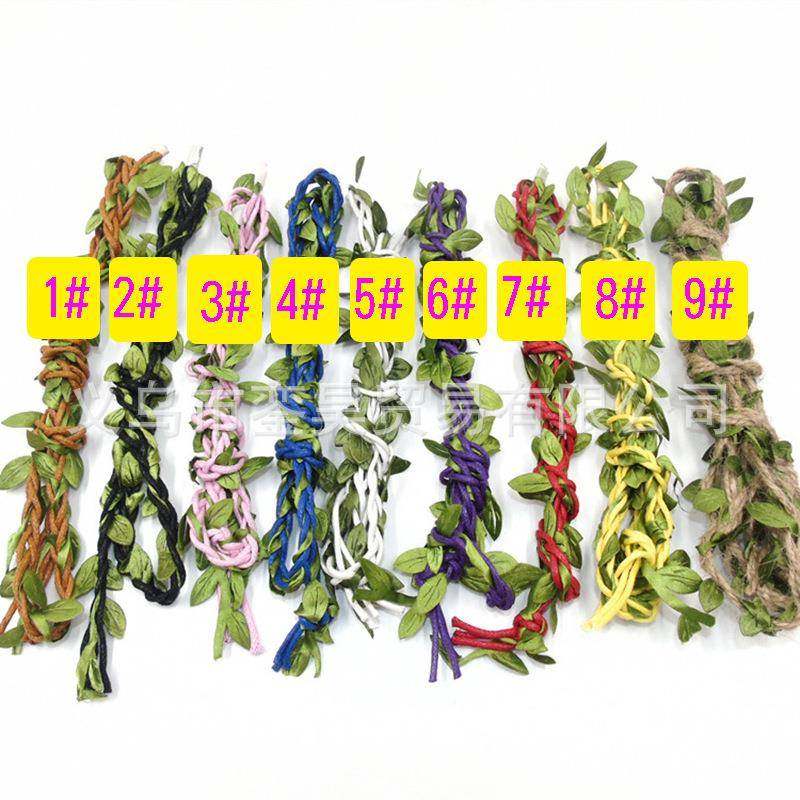 供应叶树d编蜡绳织iy绿叶装饰编织花束包装ZY-K绑花绳绿叶藤条蜡,居家布艺,绳子,淘宝优惠券,粉丝福利购,淘宝优惠卷