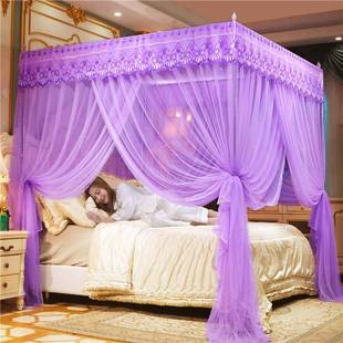 加密高级单开门支架文安装 卧室免落地老式 6412955新款 蚊帐家202A