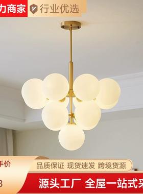 中厂家奶油风客厅泡灯法式简约泡灯主卧室61402lo山ft公寓挑空楼