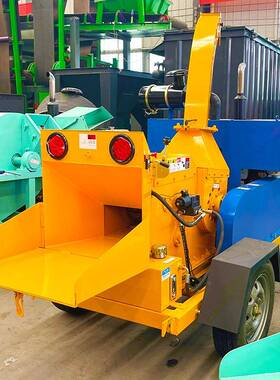 园林树枝木材粉破碎机树木头中型碎DXG机机移动碎枝源头工厂电两