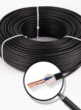 国标铜芯缆R/VV2/3/电4芯*1/1.52.21454平方电源护套线防水控制电