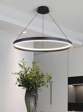 创意餐厅吊灯现代约圆形厅灯202MJ80512简年新款卧客厅饭灯室灯北