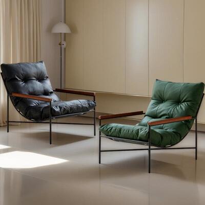 沙沙发椅椅休闲躺轻奢简约背懒人发单人靠躺椅民宿等候可65185躺