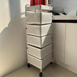 厨房多新款 旋小推车置物架落地层室零转食移动卫卧生间收KIP26156