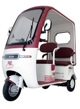 士卫列电动三轮篷车双排系座代椅带卫士雨棚老年人步车客货两用