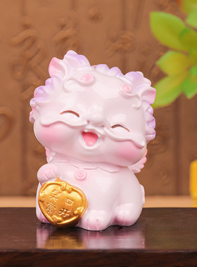可爱卡通招财小貔貅摆件汽车车载办公室桌面装饰麒麟摆件开业礼物