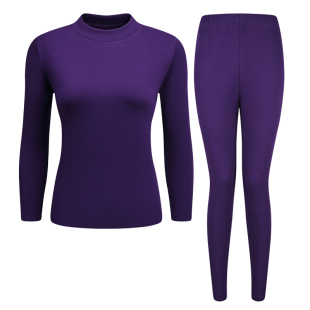 中老年人保暖内衣女士加厚加绒套装妈妈棉毛衫纯棉大码秋衣秋裤冬