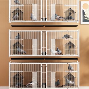鸽子笼信鸽元宝配对笼三层大号加密带食盒水盒室内外养殖笼防老鼠