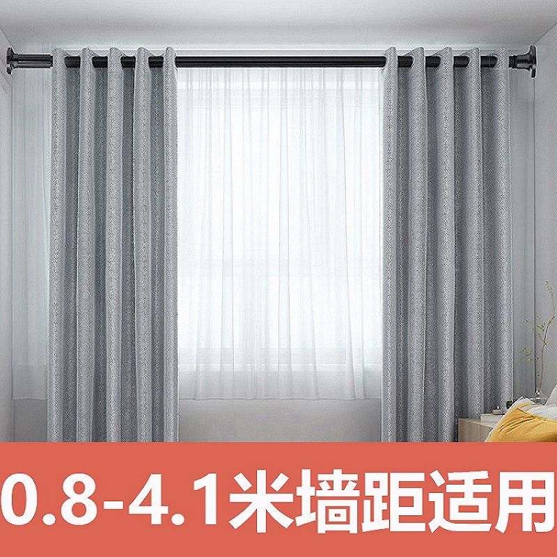 免打孔伸缩杆安装窗帘杆单杆衣柜挂衣杆浴帘杆子卫生间晾衣杆衣架